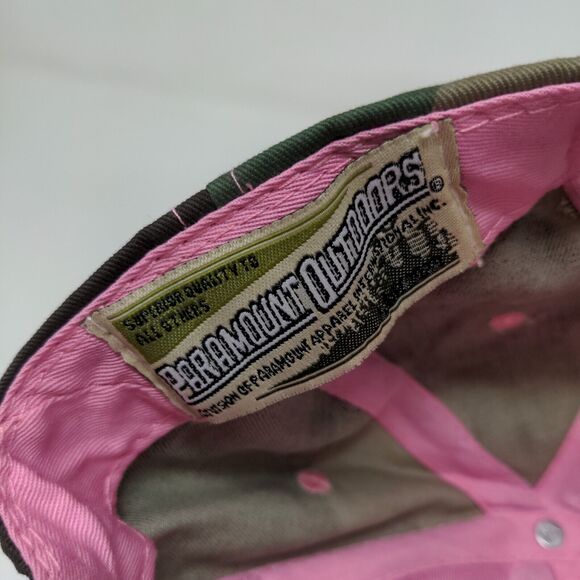 Paramount Outdoors Women's Strapback Hat Green Camo OSFA Camolicious Logo - Picture 10 of 10